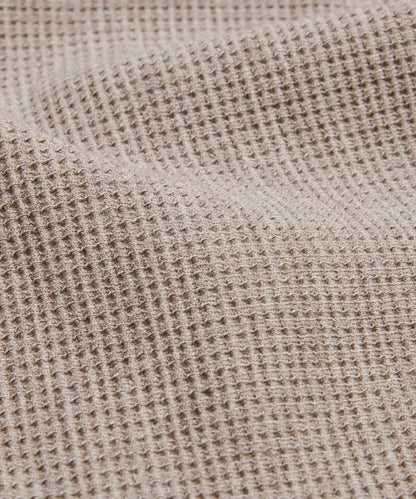 Scuba Cropped Funnel-Neck Half Zip *Waffle