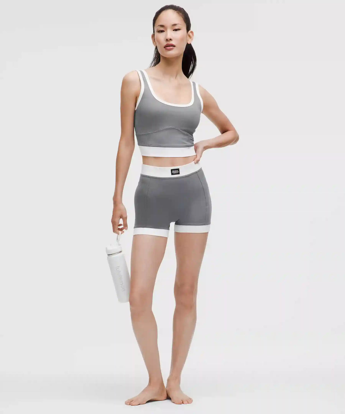 Ribbed Nulu Cropped Tank Top