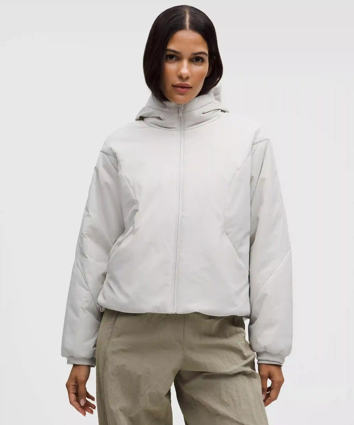 Water-Resistant Insulated Hooded Jacket