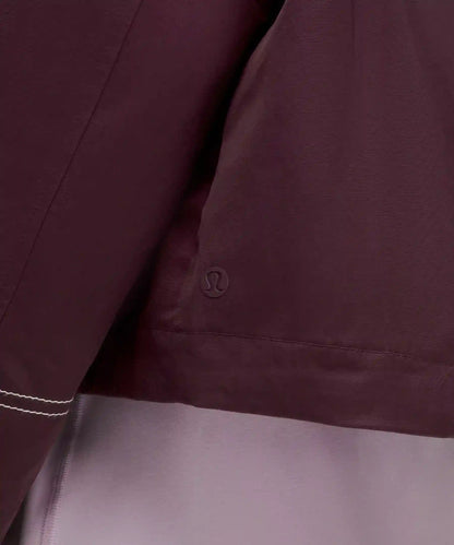 Water-Resistant Cropped Hooded Jacket