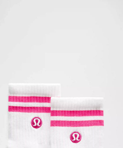 Unisex Daily Essential Quarter Socks *Stripe