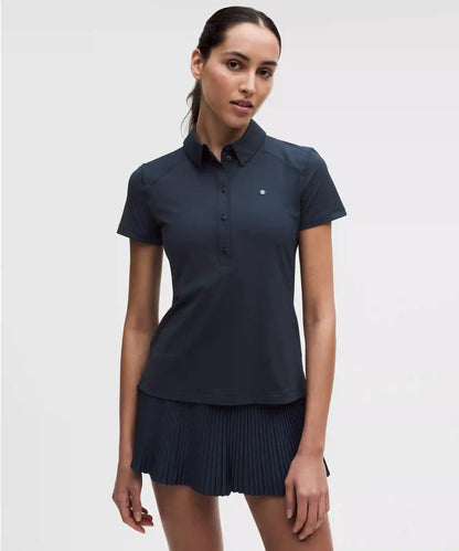 Quick-Dry Short-Sleeve Polo Shirt Straight Hem *Logo
