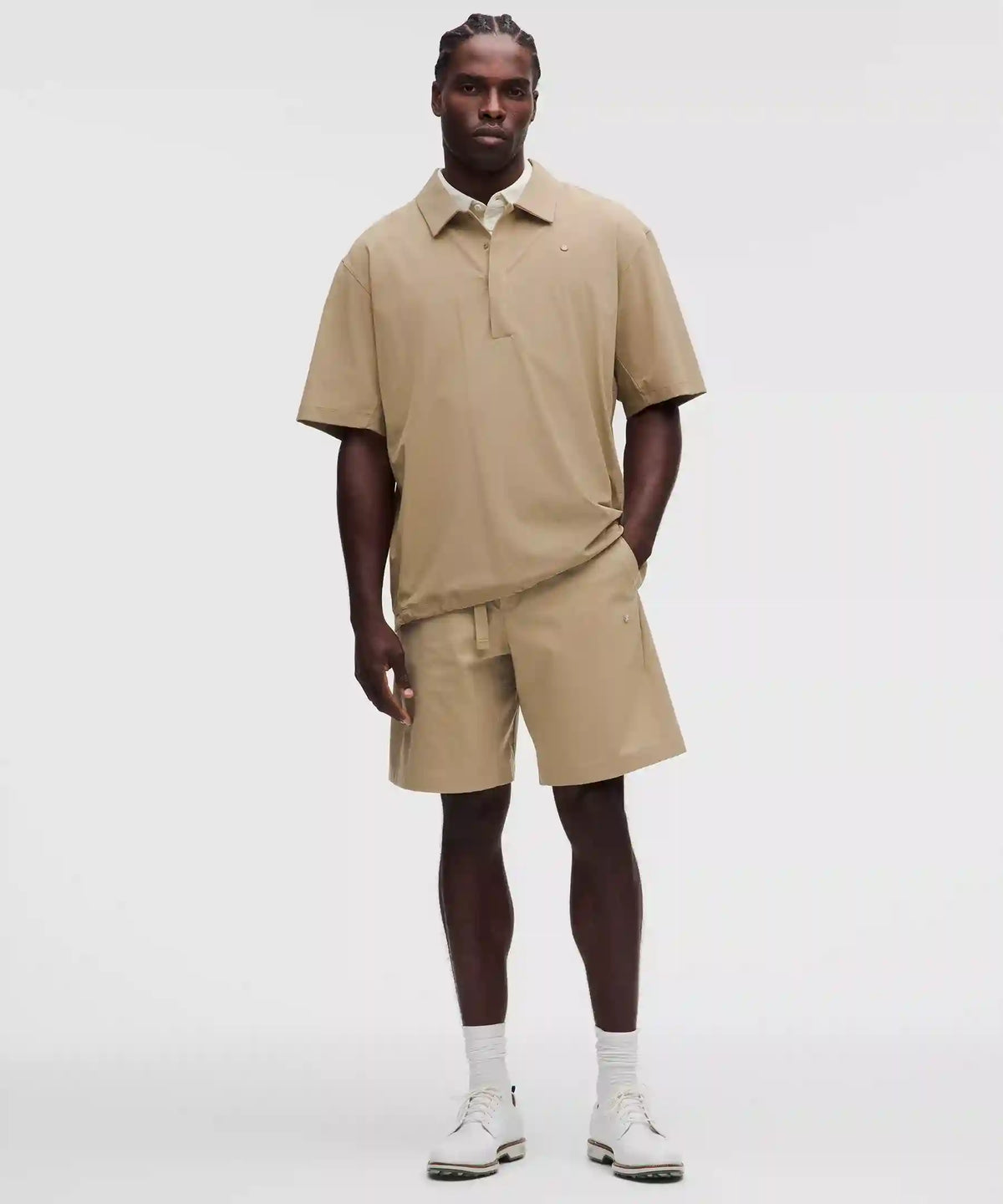 Stretch Twill Relaxed-Fit Golf Short 9"