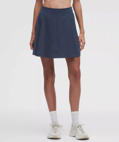 A-Line Side-Pleat Tennis Skirt *Long