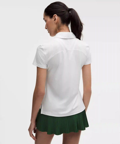 Quick-Dry Short-Sleeve Polo Shirt Straight Hem *Logo