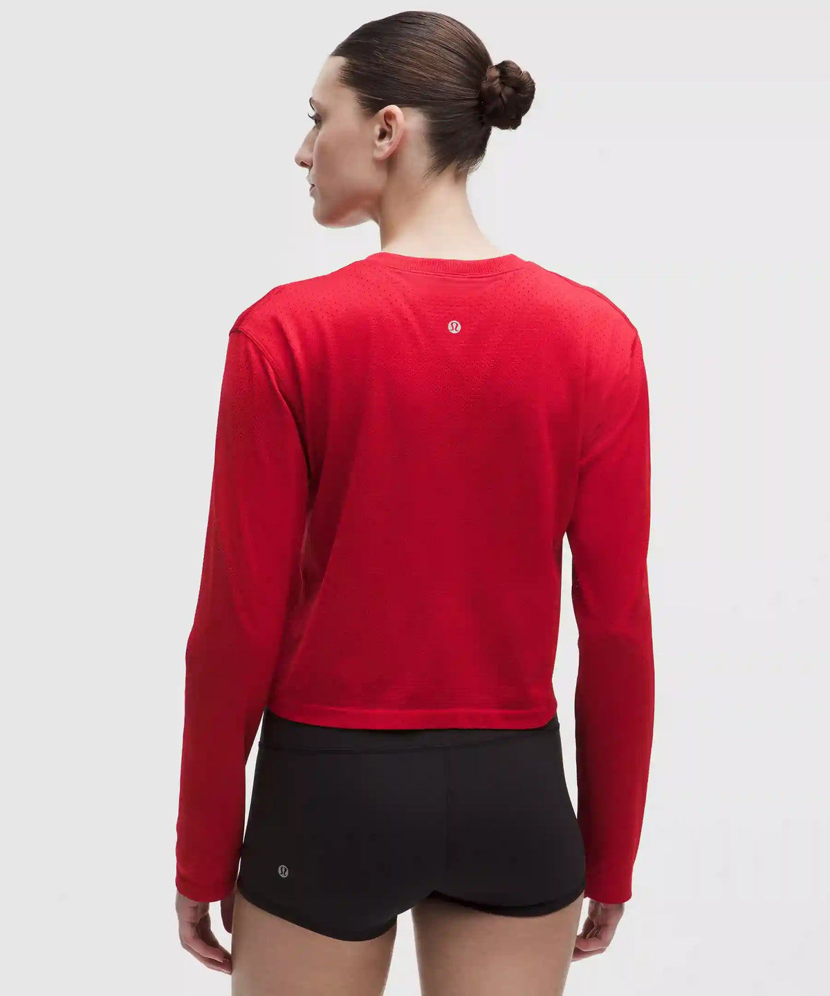 Swiftly Perforated Stripe Long-Sleeve Shirt