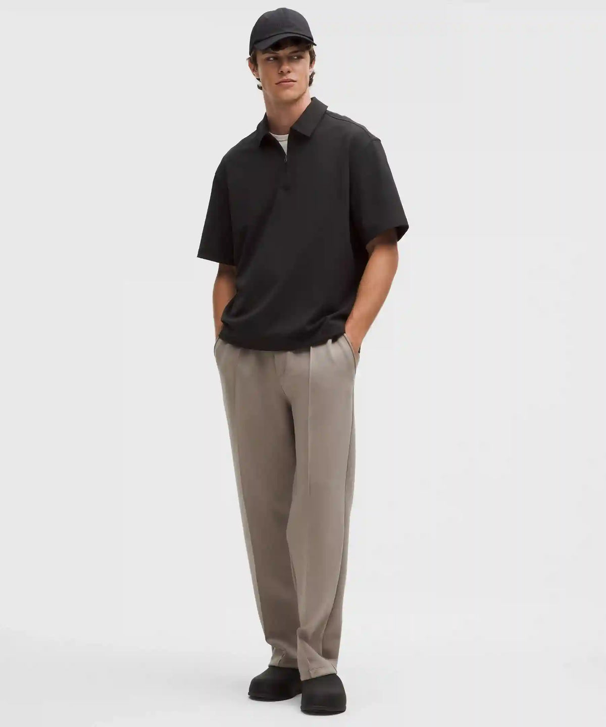 Daydrift Oversized Zip-Neck Polo Shirt