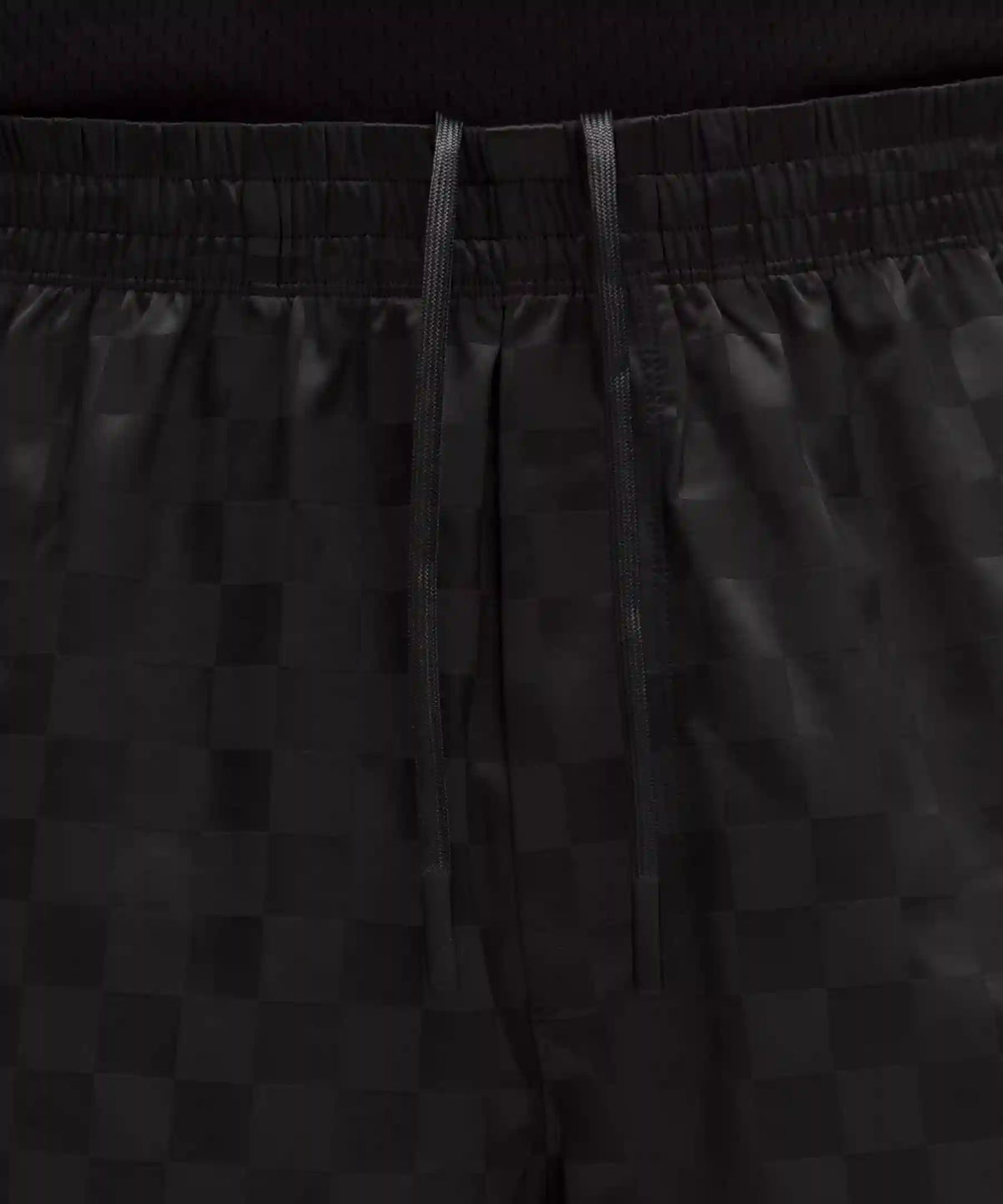 Checkerboard Satin Linerless Gym Short 7"