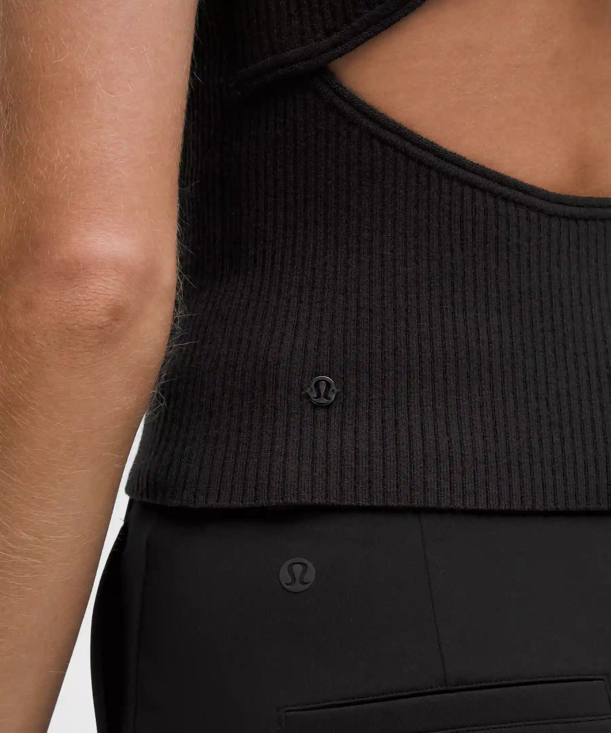 Merino Wool Open-Back Tank Top