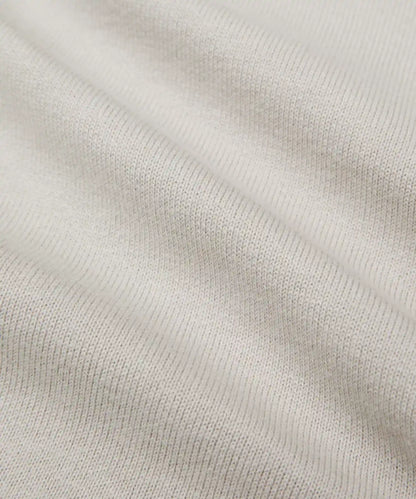 Cotton-Blend Knit Long-Sleeve Crewneck