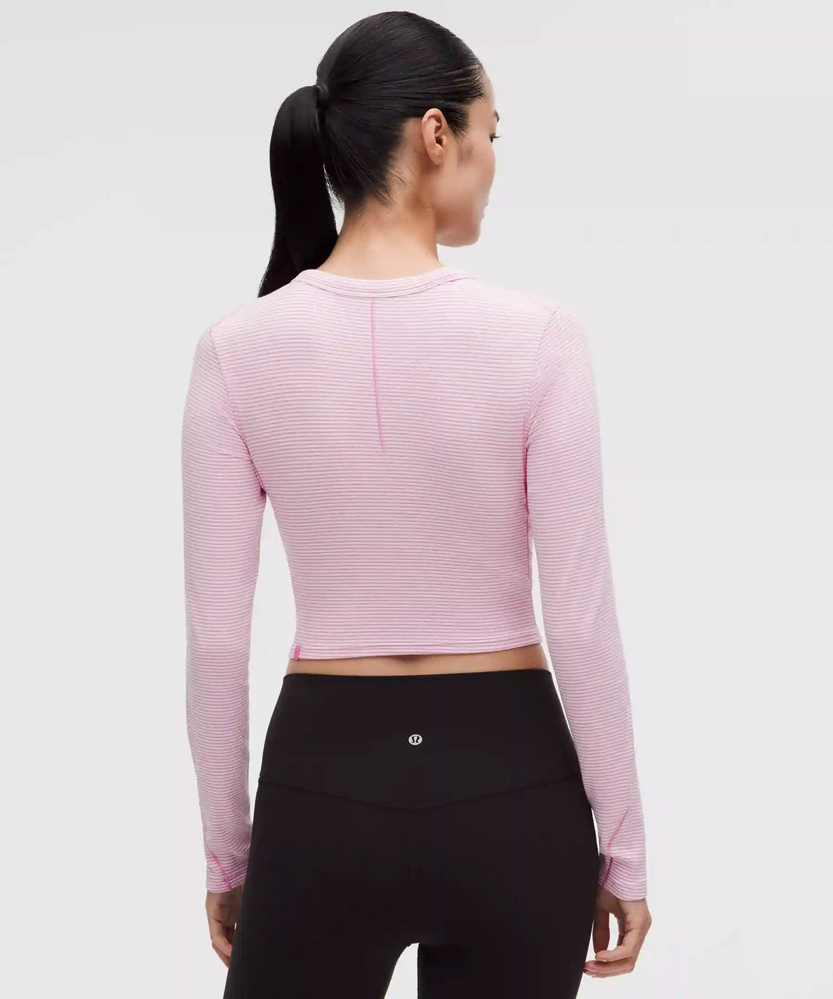 Hold Tight Straight-Hem Cropped Long-Sleeve Shirt