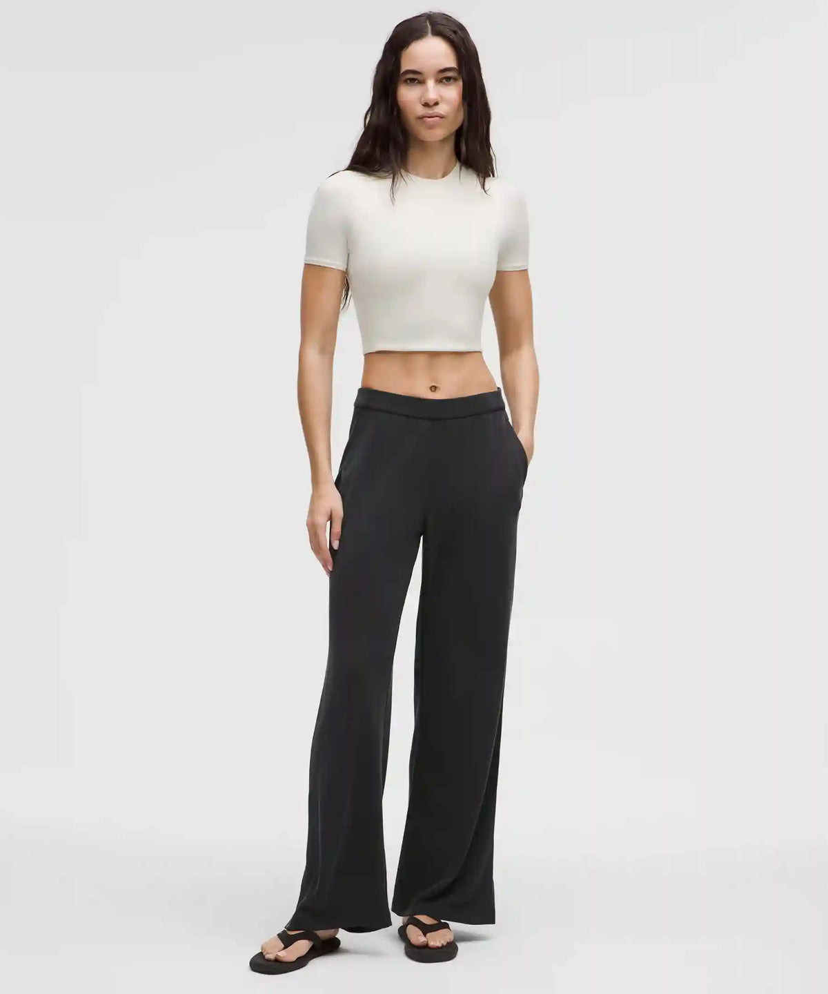 Softstreme High-Rise Wide-Leg Pique Pant *Regular