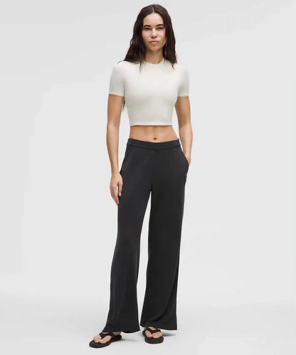 Softstreme High-Rise Wide-Leg Pique Pant *Regular