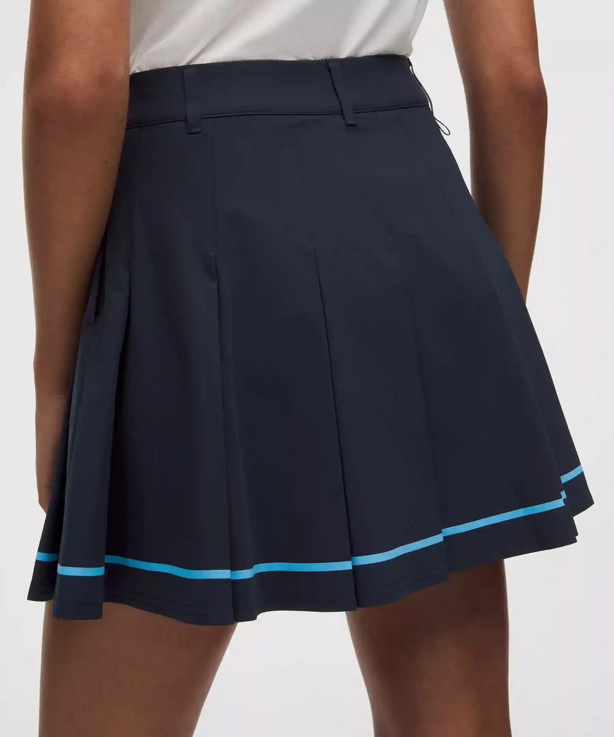 Box-Pleat High-Rise A-line Golf Skirt