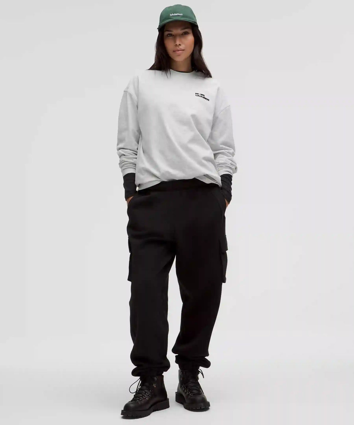 Heavyweight Cotton Crewneck Long-Sleeve Shirt