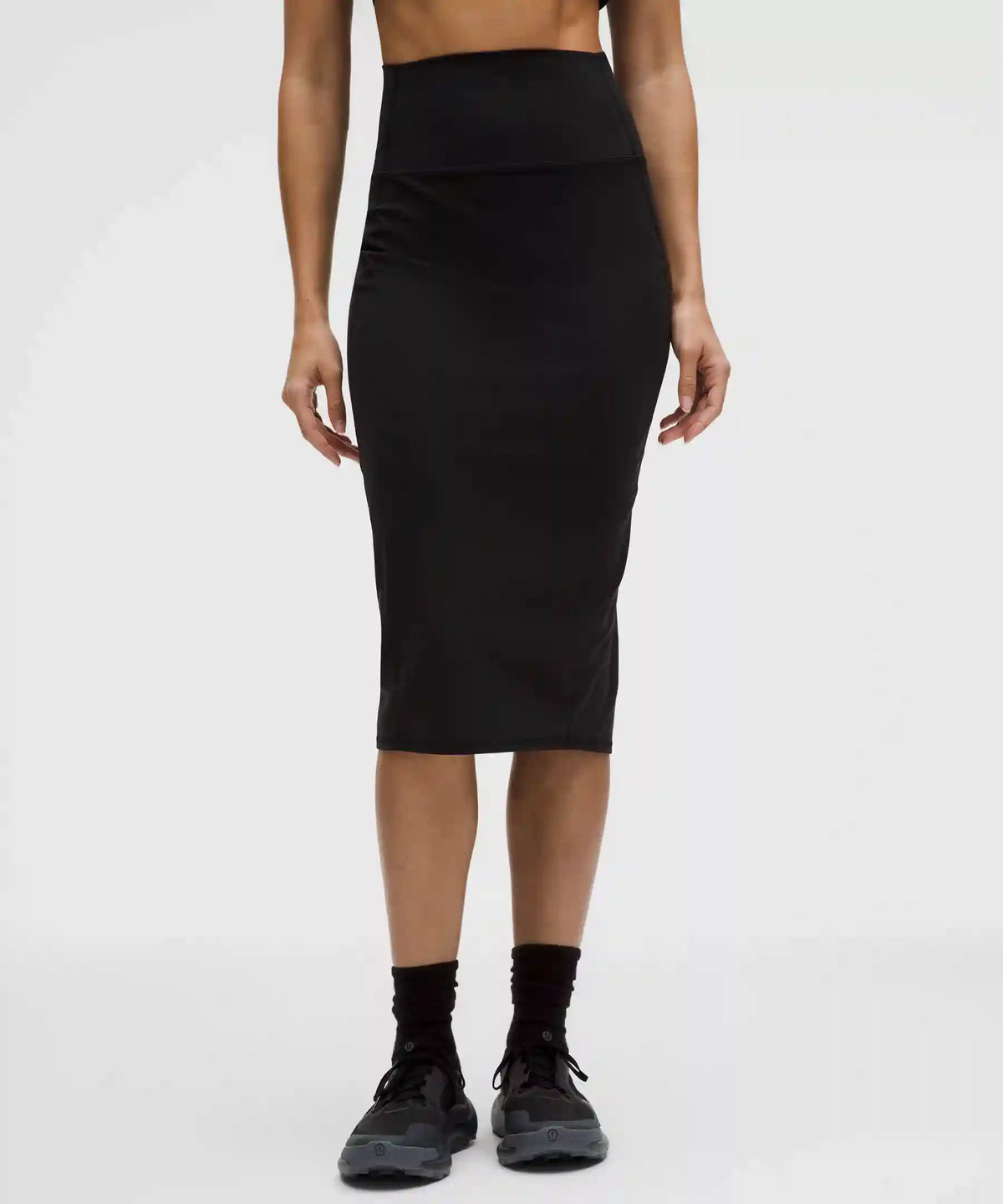 Nulu Slim-Fit High-Rise Midi Skirt
