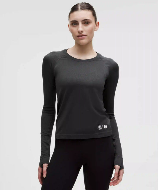 Team Canada Swiftly Tech Long-Sleeve Shirt 2.0 Waist Length *COC Logo