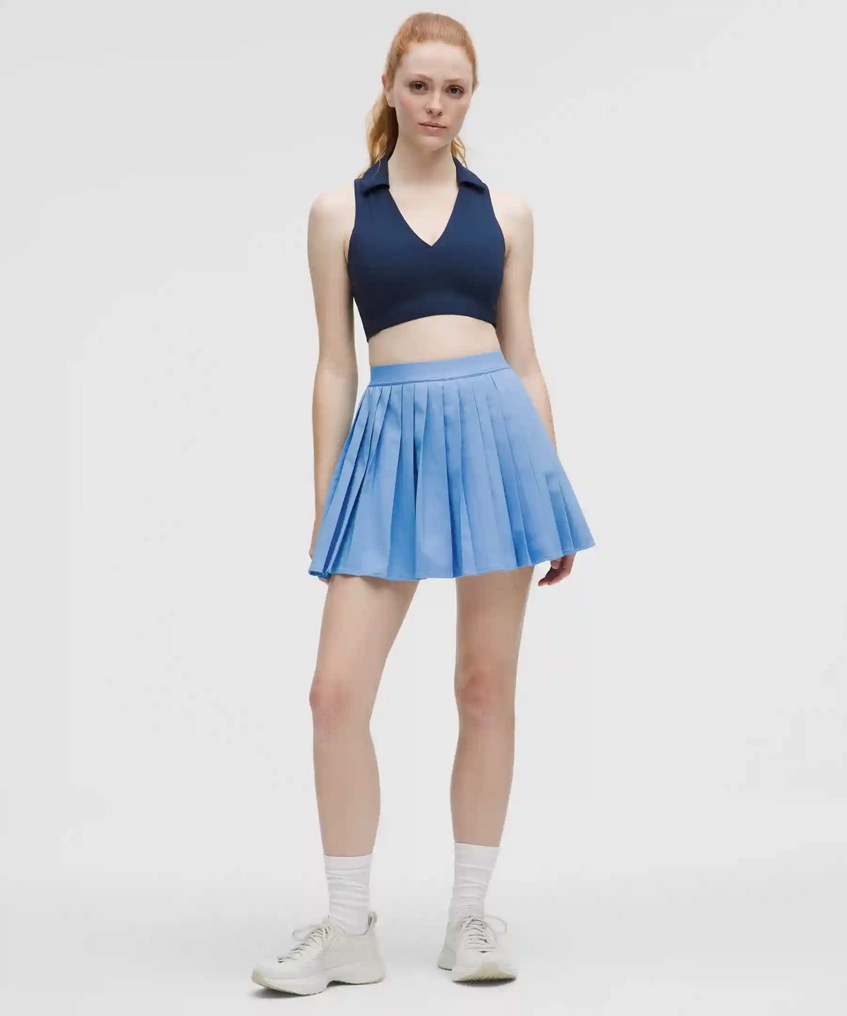 High-Rise Pleated Tennis Skirt *Long