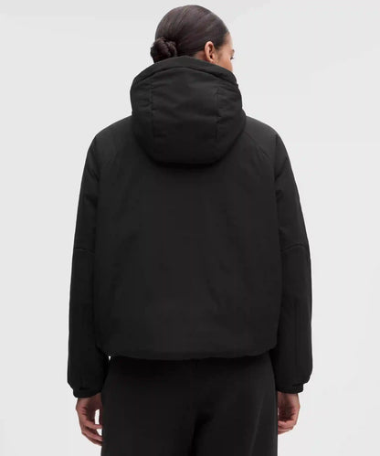 Water-Resistant Insulated Hooded Jacket