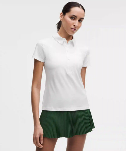 Quick-Dry Short-Sleeve Polo Shirt Straight Hem *Logo