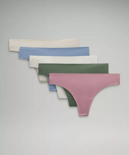 InvisiWear Mid-Rise Thong Underwear *5 Pack