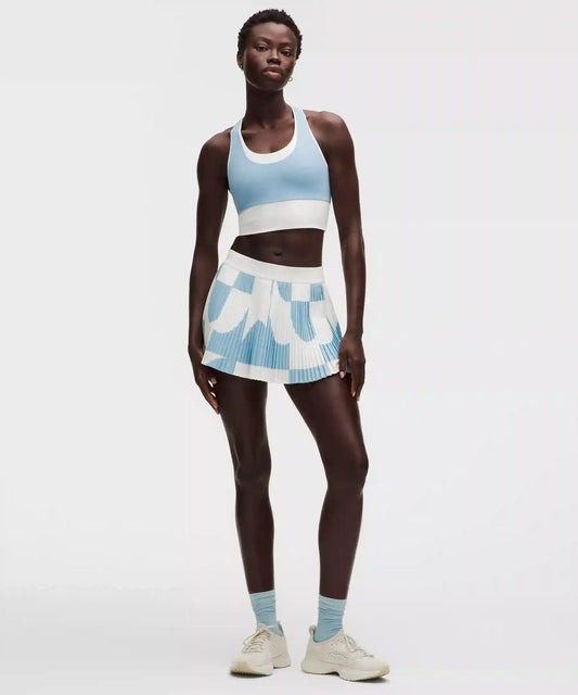RePleat High-Rise Pleated Tennis Skirt *Contrast