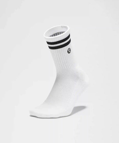 Unisex Daily Essential Quarter Socks 3 Pack *Stripe