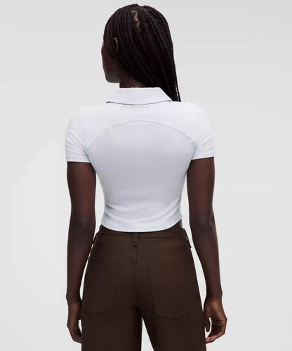 Button-Up Collared Short-Sleeve Shirt