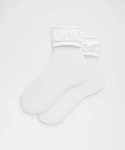 Unisex Fold-Over Terry Quarter Socks