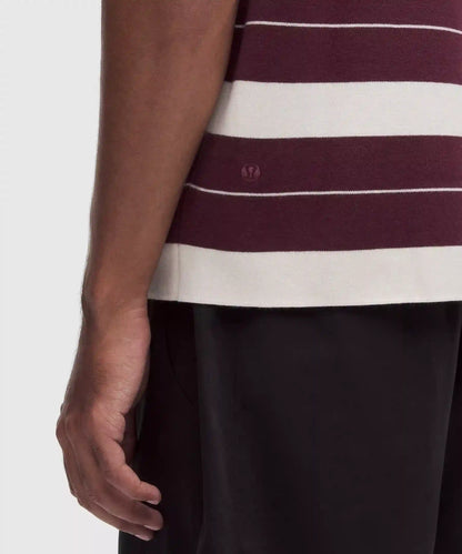 Cotton-Blend Knit Short-Sleeve Polo Shirt