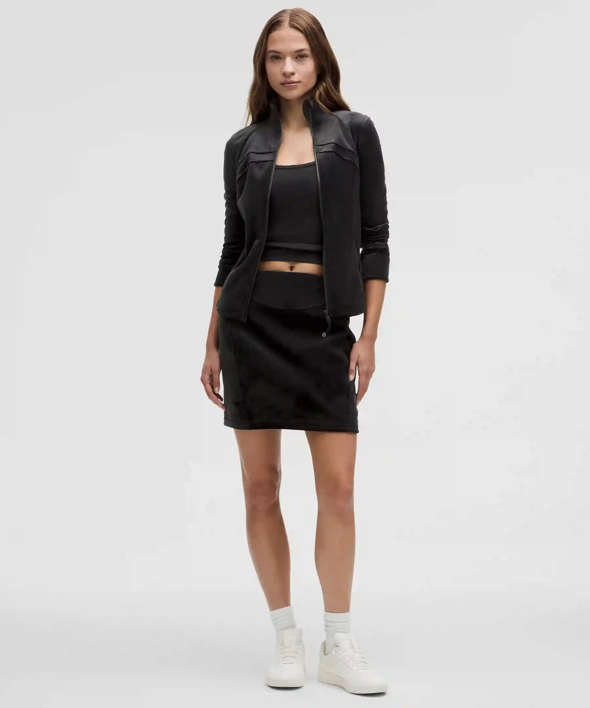 Scuba Mid-Rise Mini Skirt *Velvet
