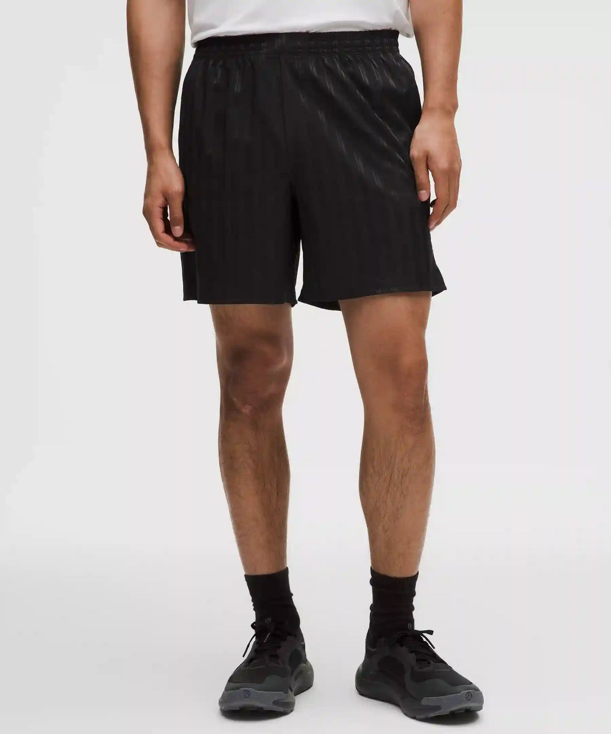 Satin Stripe Linerless Short 7"