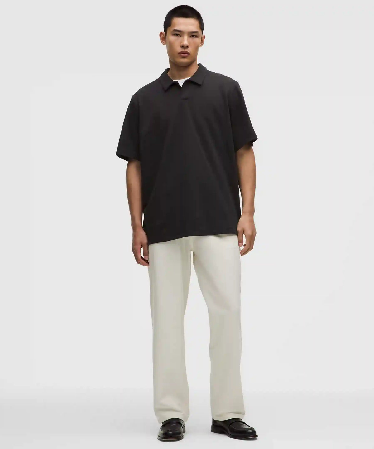 Pique Performer Johnny-Collar Short-Sleeve Shirt