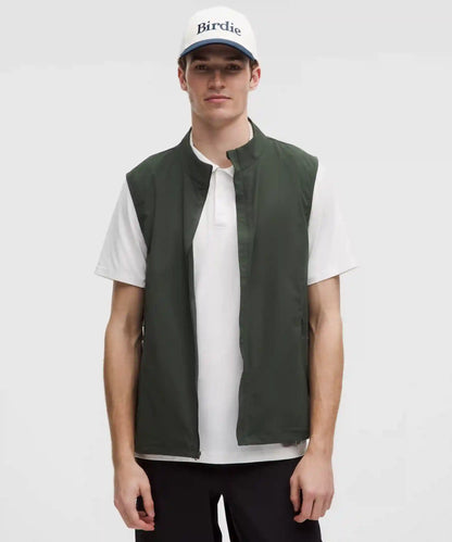 Windproof Full-Zip Golf Vest