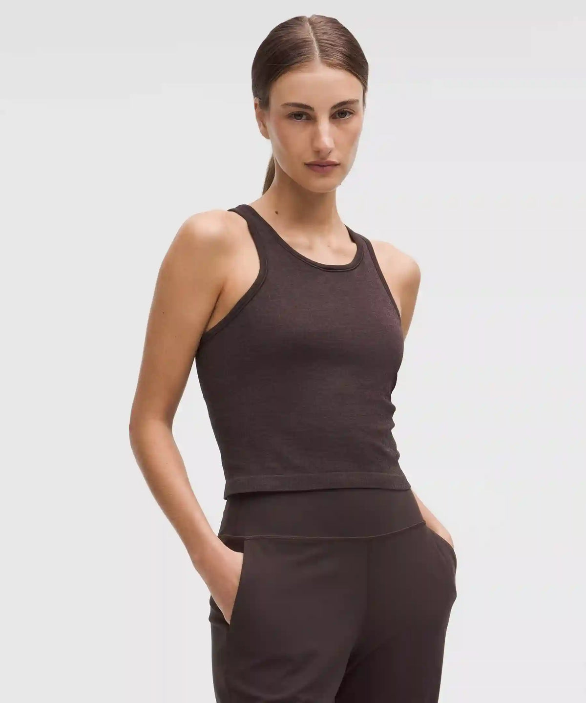 Ebb to Street Cropped Racerback Tank Top *Light Support, B/C Cup