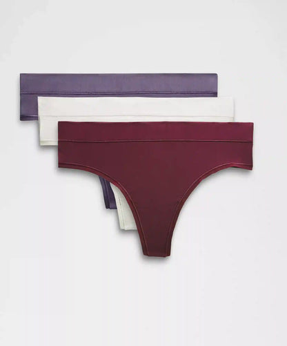 UnderEase High-Rise Thong Underwear *3 Pack