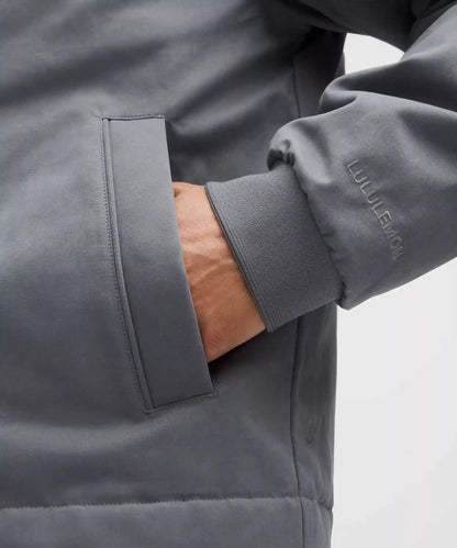 Insulated Cotton-Blend Bomber Jacket