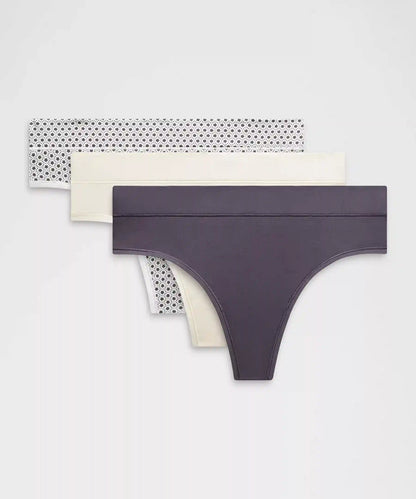 UnderEase High-Rise Thong Underwear *3 Pack