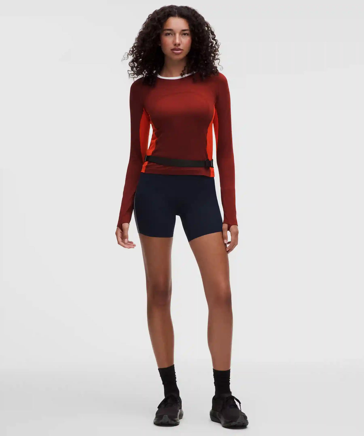 Swiftly Tech Long-Sleeve 2.0 Waist Length *Colour Block