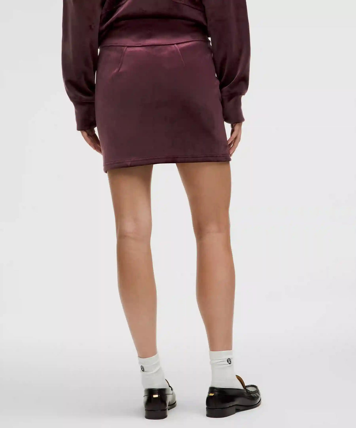 Scuba Mid-Rise Mini Skirt *Velvet