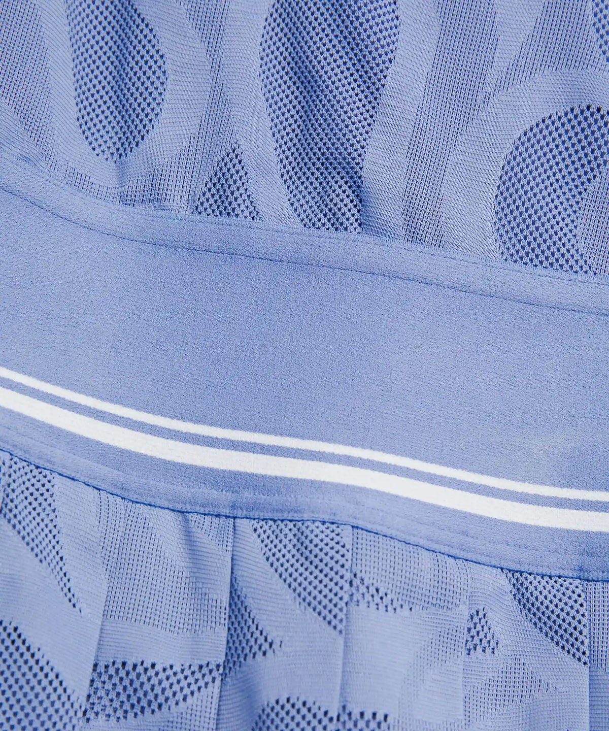 Paisley-Mesh Pleated Tennis Dress