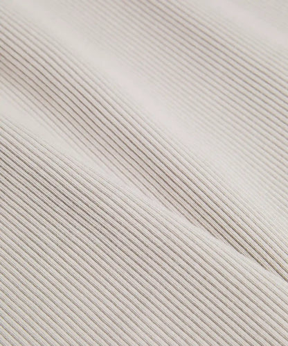 Ribbed Heavyweight Cotton-Blend Mini Dress