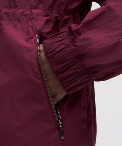 UV-Protective Cinch-Waist Oversized-Fit Jacket