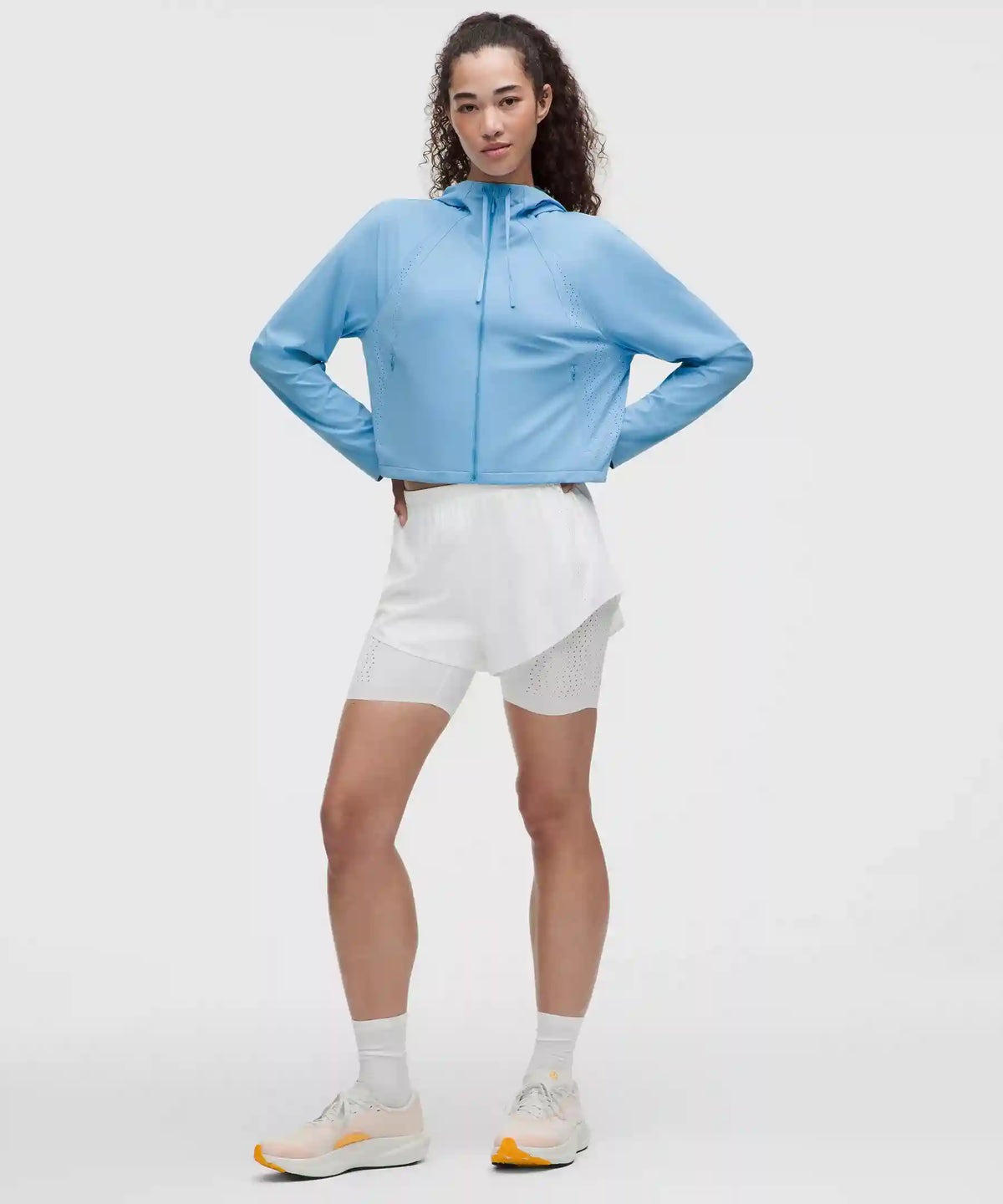 Sleek Perforated Running Jacket