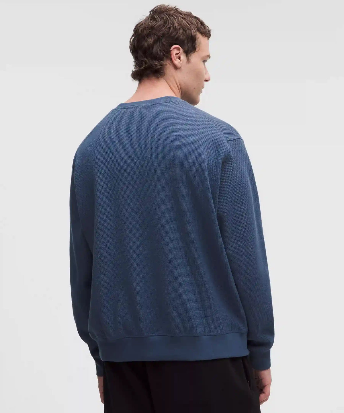 Cotton-Blend Waffle-Knit Long Sleeve