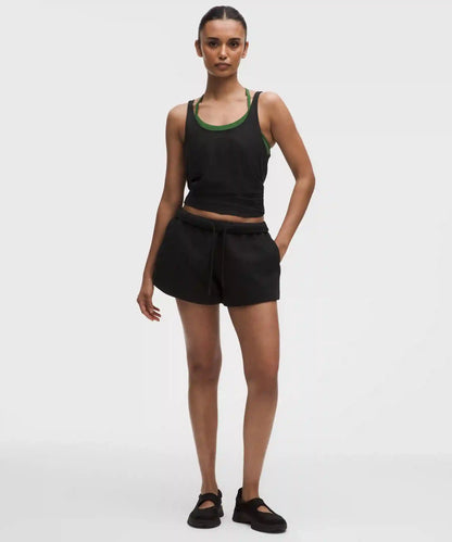 Stretch Mesh Relaxed-Fit Tank Top