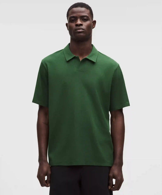 Pique Performer Johnny-Collar Short-Sleeve Shirt