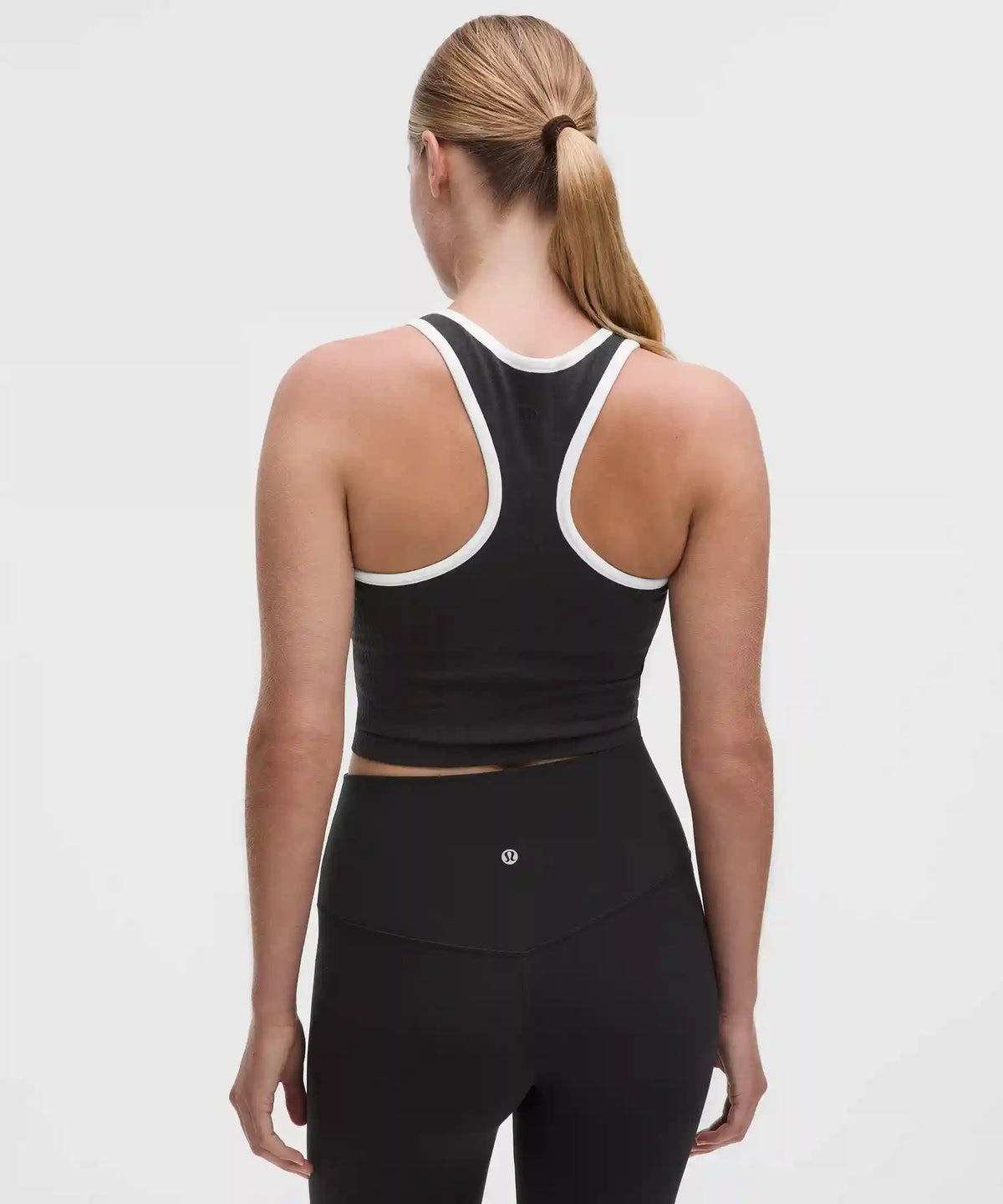 Ebb to Street Cropped Racerback Tank Top *Contrast