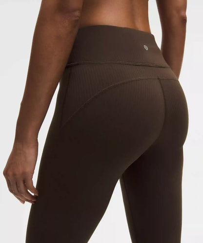 Groove High-Rise Ribbed Wide-Flare Pant
