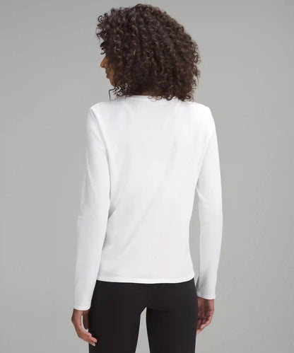 Organic Cotton Crewneck Long-Sleeve Shirt